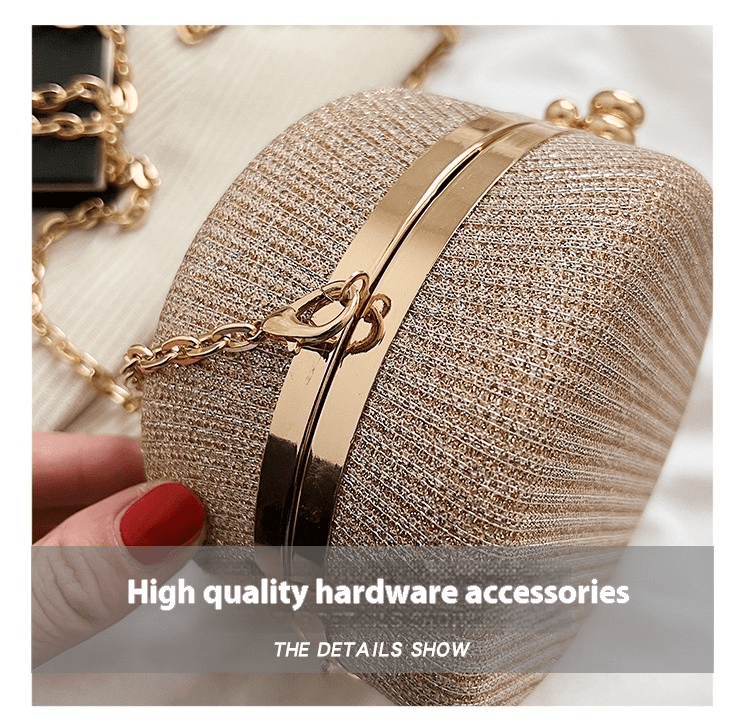 Women's Fashion Rhinestone-Encrusted Chain Shoulder Messenger Bag