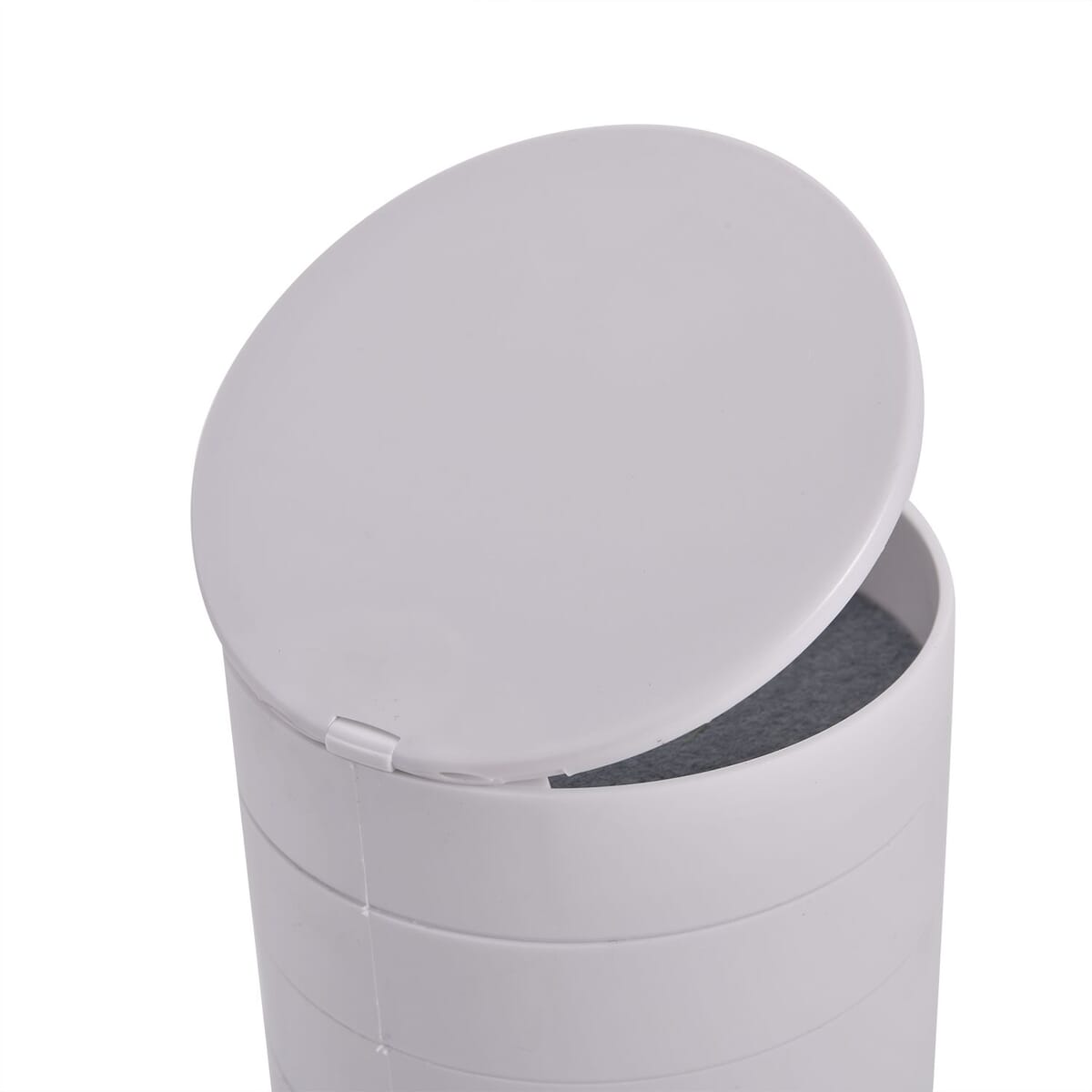 Rotating Jewelry Storage Box with Mirror – 4-Layer Compact Organizer
