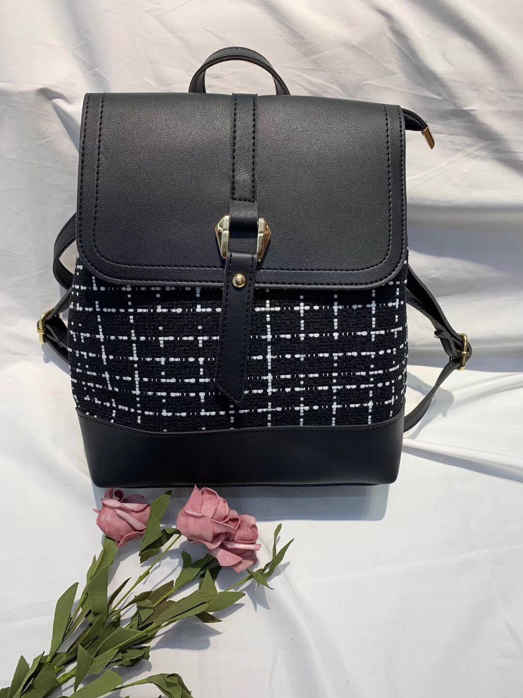 Textured Pattern Buckle Backpacks – Stylish Drawstring Casual Bags