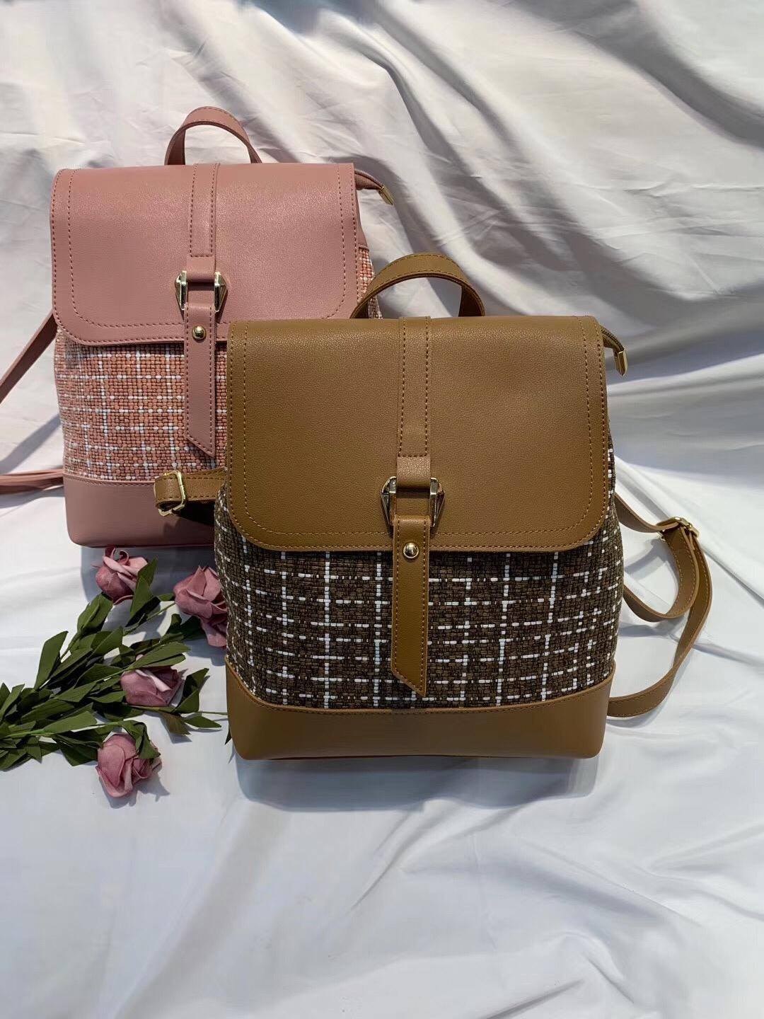 Textured Pattern Buckle Backpacks – Stylish Drawstring Casual Bags