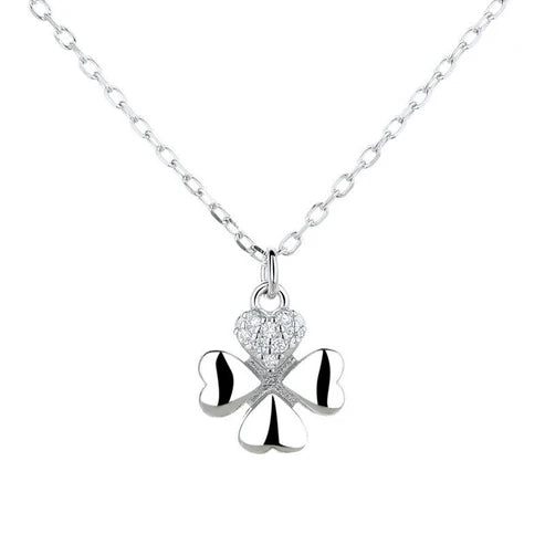 925 Sterling Silver Simple Temperament Clavicle Necklace