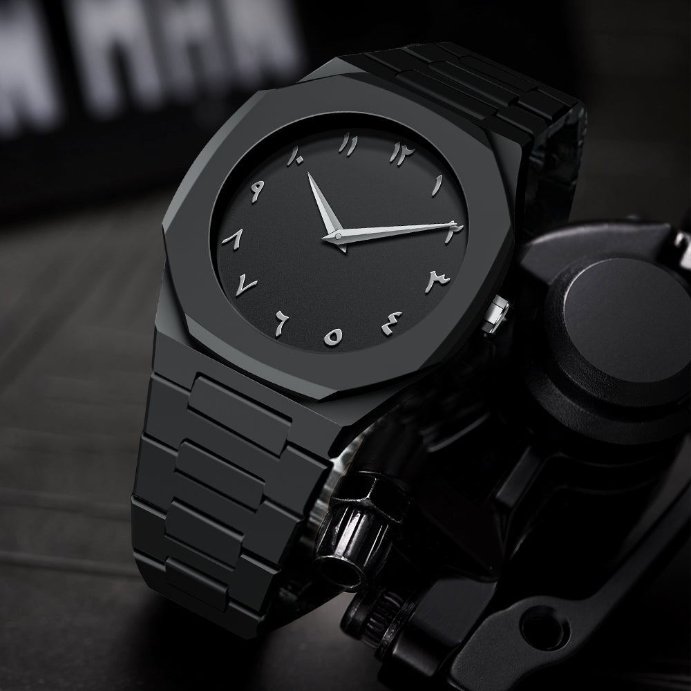 Stainless Steel Arabic Watch – Timeless Elegance with a Cultural Touch