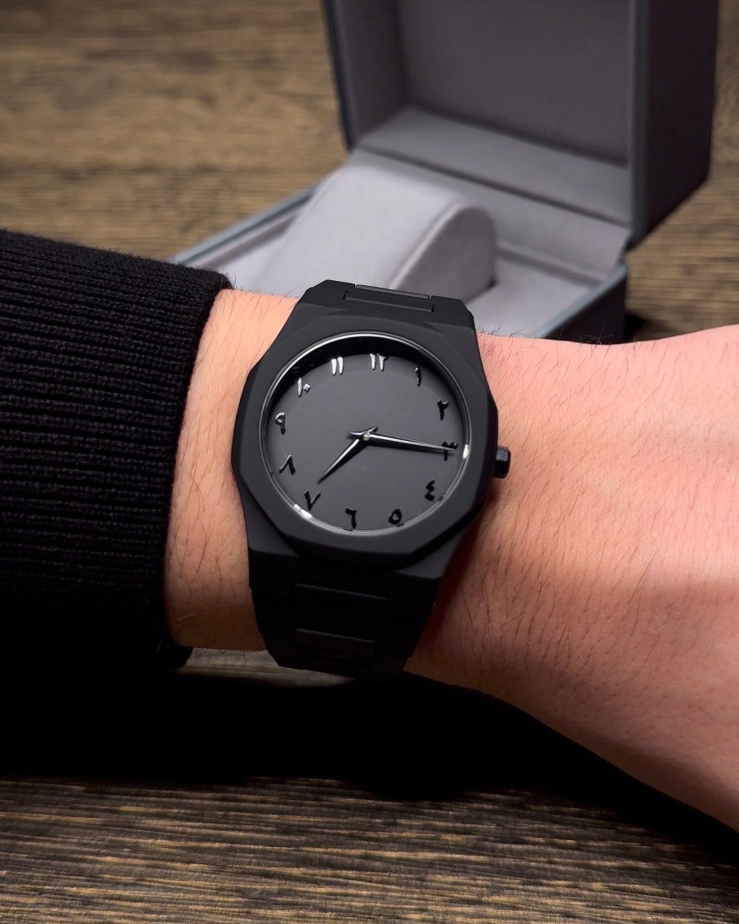 Stainless Steel Arabic Watch – Timeless Elegance with a Cultural Touch