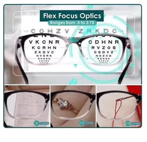 Adjusting Optics Eyeglasses – Lightweight Plastic Frame & Lens