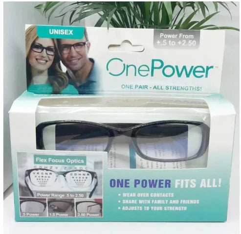Adjusting Optics Eyeglasses – Lightweight Plastic Frame & Lens