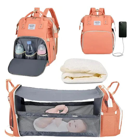 Baby Foldable Backpack – Multi-Function Diaper Bag
