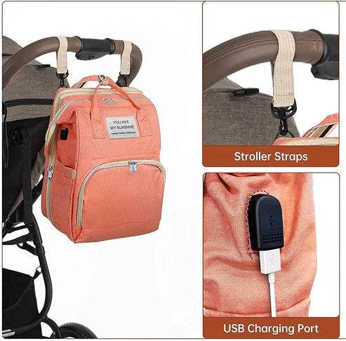 Baby Foldable Backpack – Multi-Function Diaper Bag