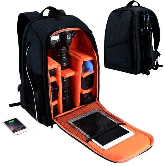 PULUZ Waterproof Outdoor Camera Backpack – Dual Shoulder Photography Bag (Upgrade Version)
