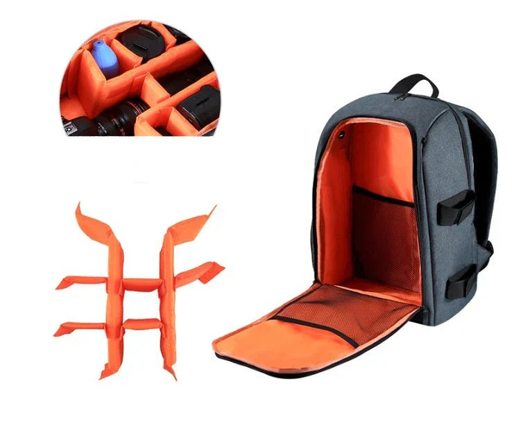 PULUZ Waterproof Outdoor Camera Backpack – Dual Shoulder Photography Bag (Upgrade Version)