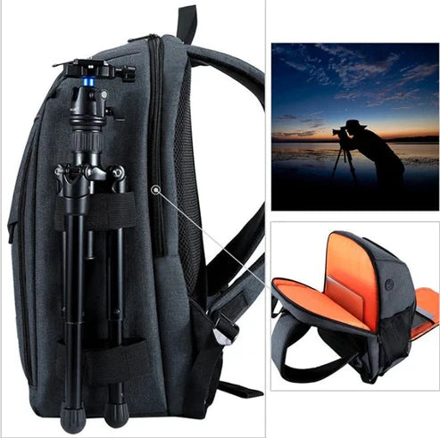PULUZ Waterproof Outdoor Camera Backpack – Dual Shoulder Photography Bag (Upgrade Version)