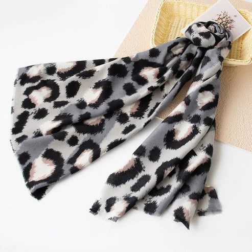 Cashmere-like Leopard Print Scarf Shawl – Fashionable All-Matching Style