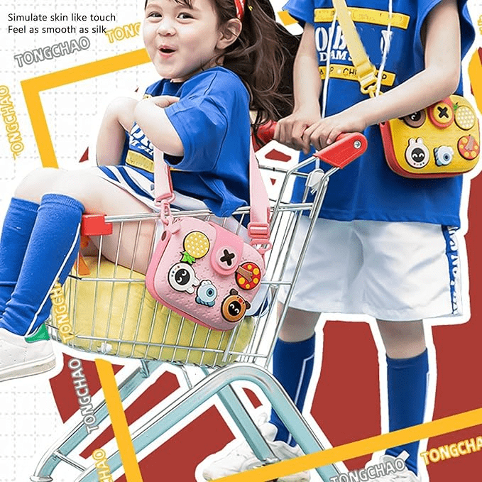 Compact Cartoon Bag for Kids – Large Capacity & DIY Design