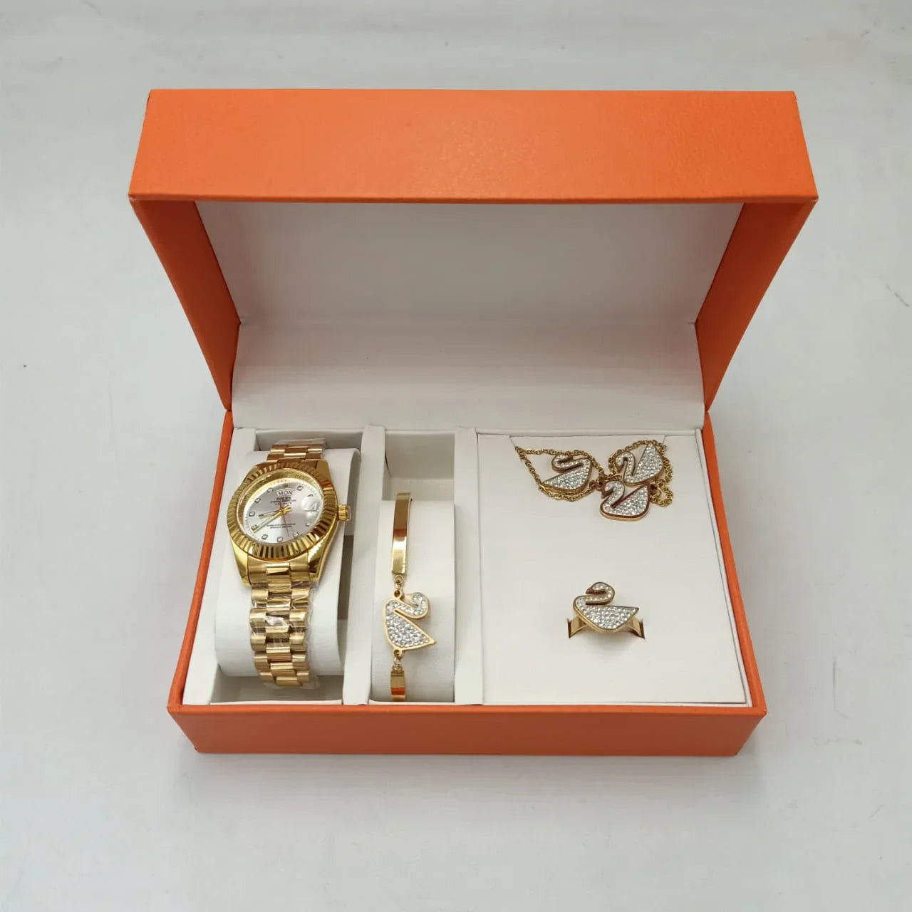 Crystal Hour Women’s Luxury Watch & Jewelry Gift Set
