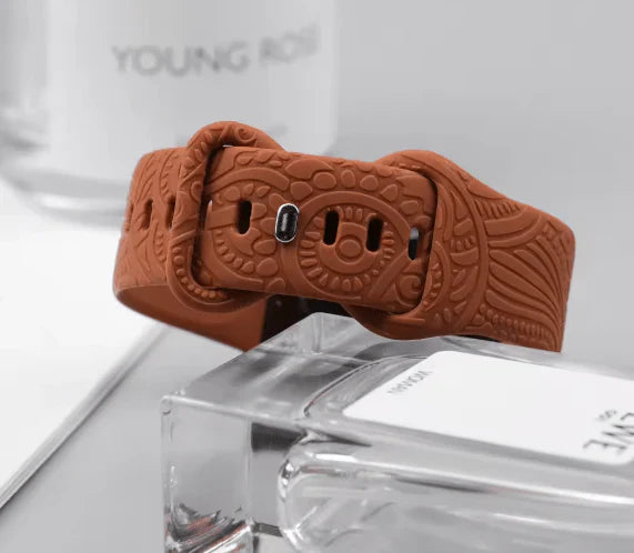 Designer Silicone Watch Strap – Engraved Edition