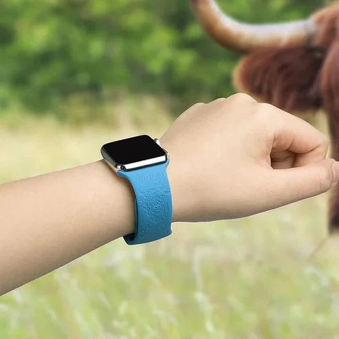 Designer Silicone Watch Strap – Engraved Edition