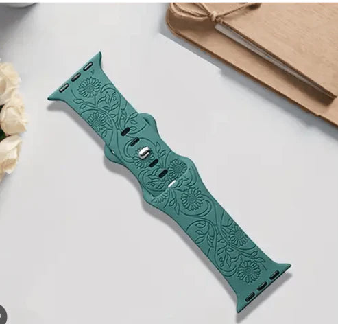 Designer Silicone Watch Strap – Engraved Edition