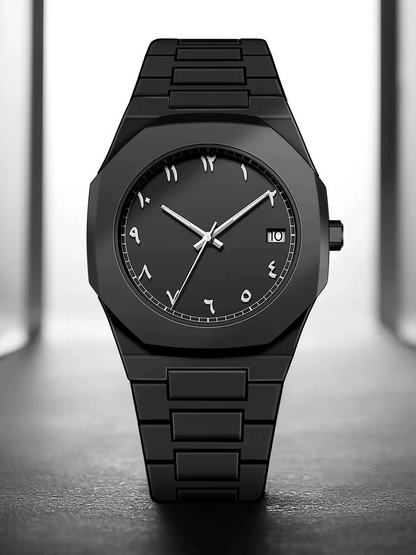 Stainless Steel Arabic Watch – Timeless Elegance with a Cultural Touch