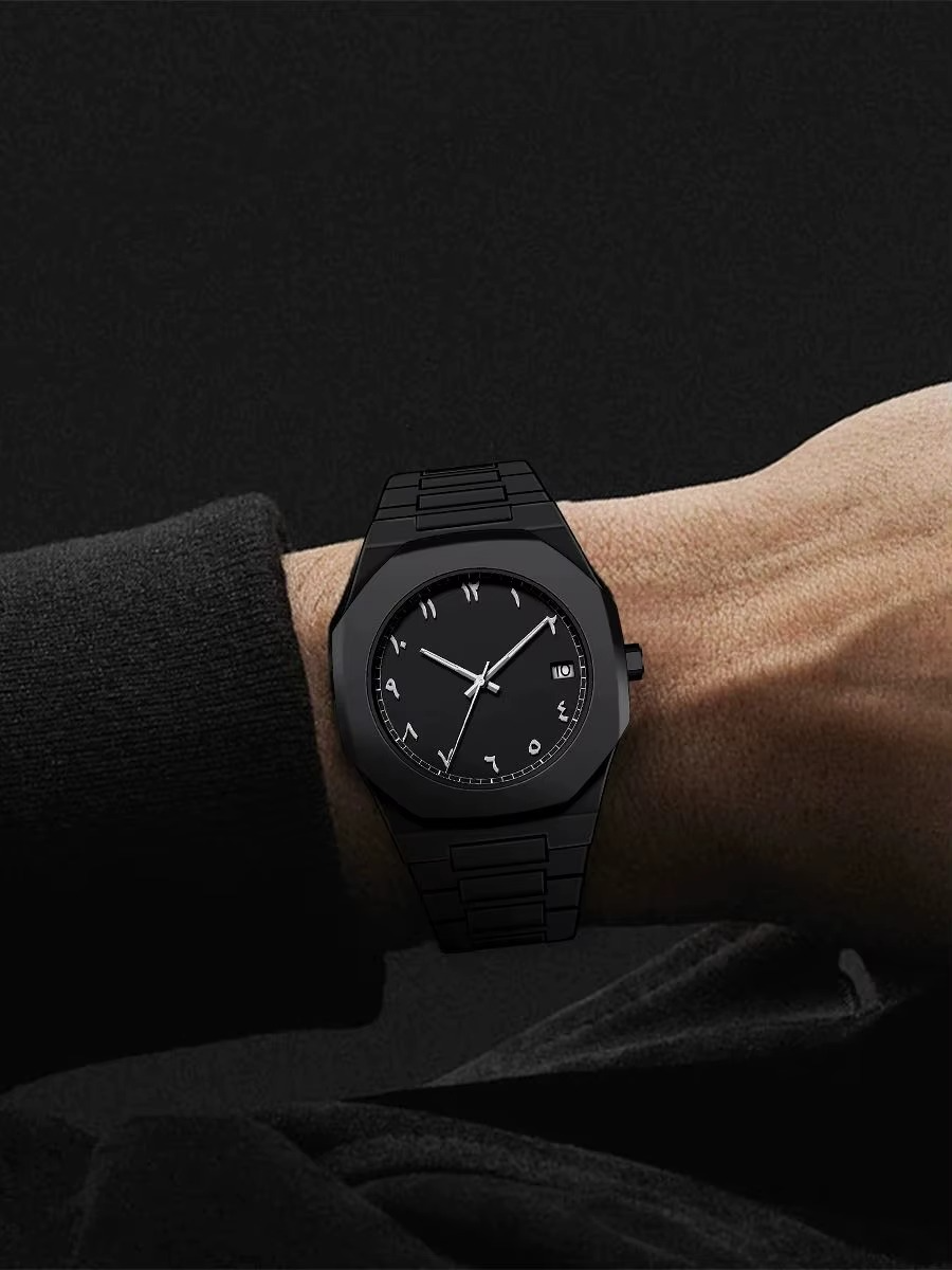 Stainless Steel Arabic Watch – Timeless Elegance with a Cultural Touch