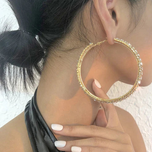 European and American Style Simple Big Earrings for Women