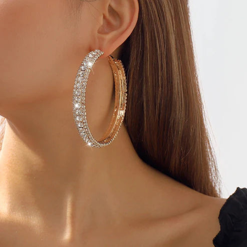 European and American Style Simple Big Earrings for Women