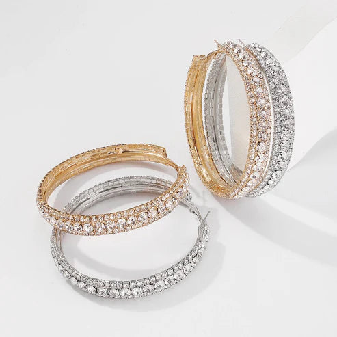 European and American Style Simple Big Earrings for Women