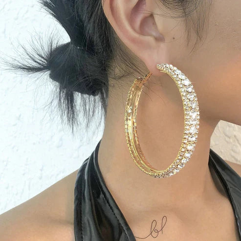 European and American Style Simple Big Earrings for Women