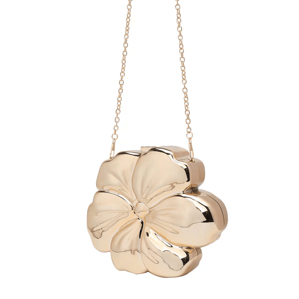 Flower Acrylic Clutch & Crossbody Bag – Elegant Evening Purse