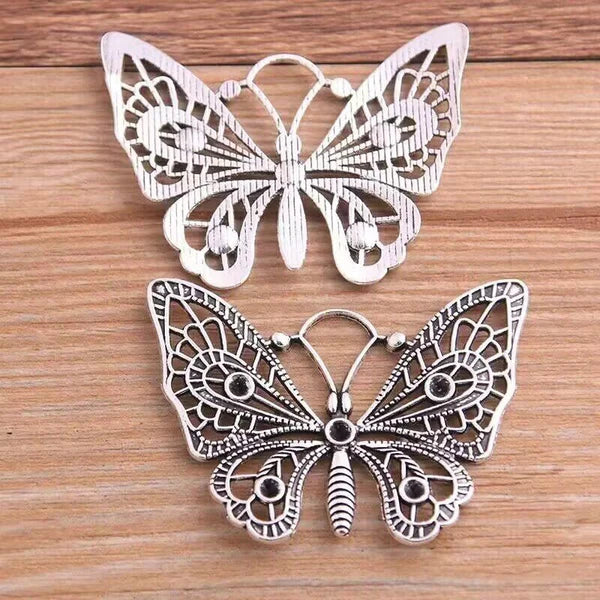 Hollow Butterfly Jewelry Mobile Phone Pendant – Vintage Alloy Design