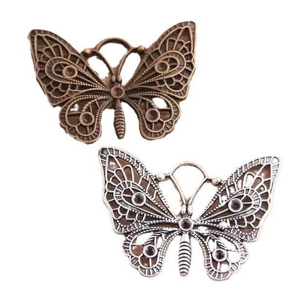 Hollow Butterfly Jewelry Mobile Phone Pendant – Vintage Alloy Design