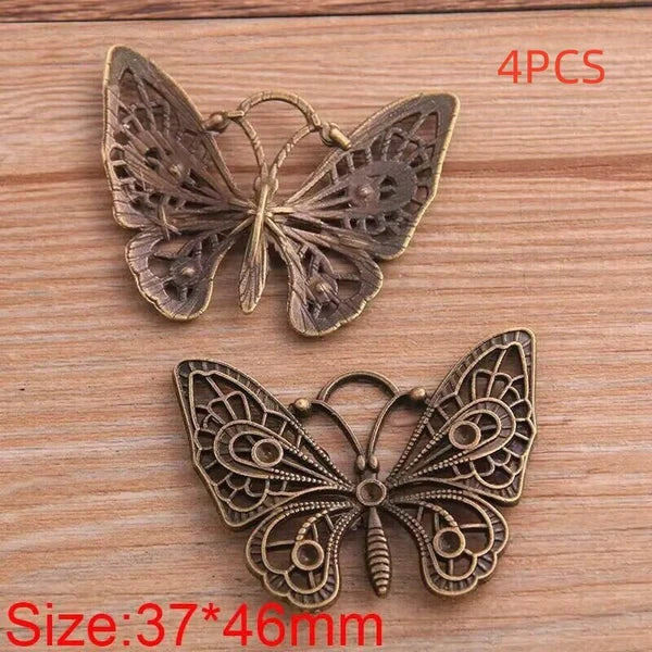 Hollow Butterfly Jewelry Mobile Phone Pendant – Vintage Alloy Design