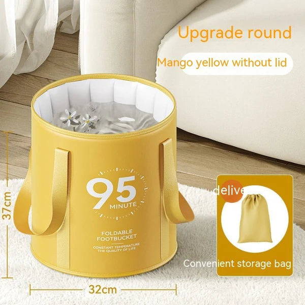 Household Folding Foot Bath Bag – Deep Portable Spa Tub for Adults