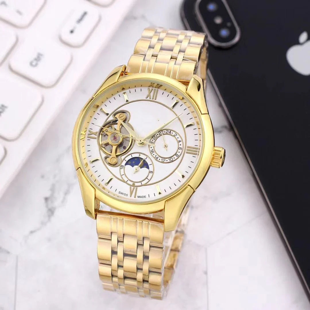 New Classic Mechanical Leather Watch for Men