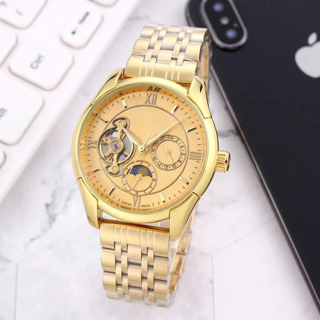 New Classic Mechanical Leather Watch for Men