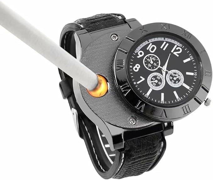 New Military USB Lighter Watch for Men