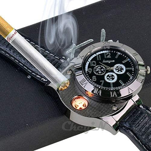 New Military USB Lighter Watch for Men
