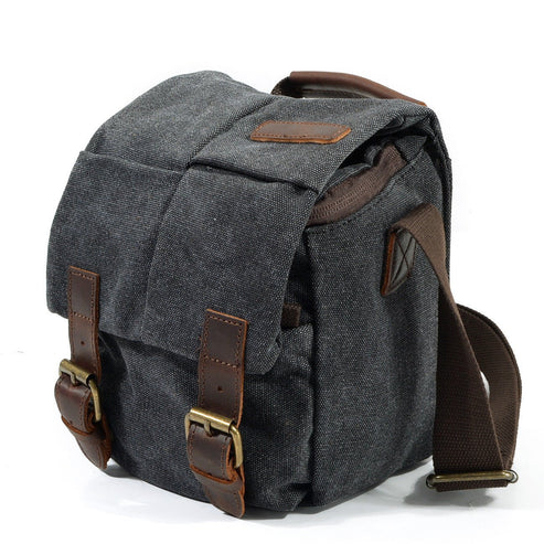 One-Shoulder Canvas SLR Camera Bag