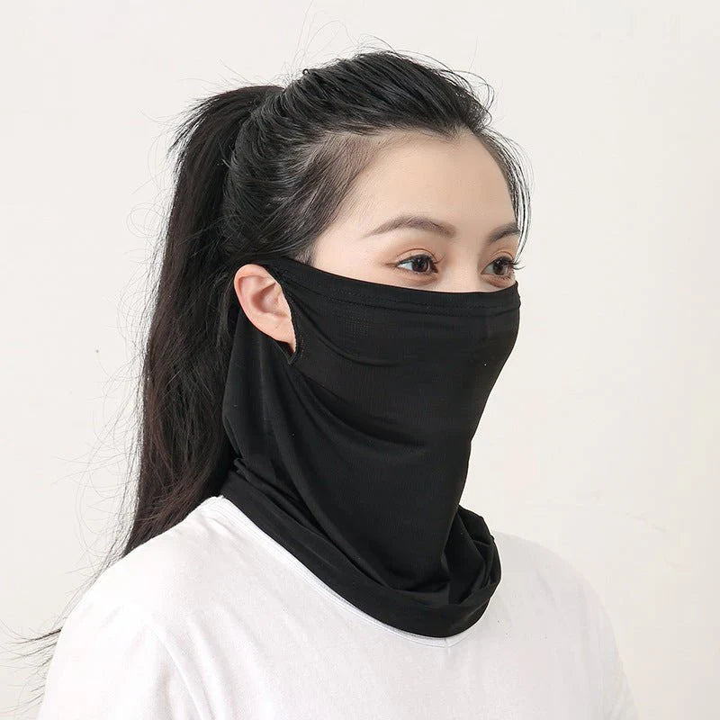 Ice Silk UV-Protective Sports Mask – Breathable Mesh Scarf for Outdoor Activities