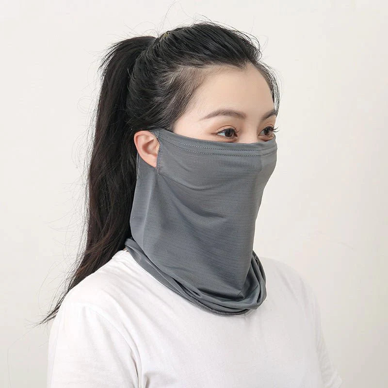 Ice Silk UV-Protective Sports Mask – Breathable Mesh Scarf for Outdoor Activities