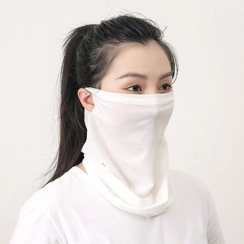 Ice Silk UV-Protective Sports Mask – Breathable Mesh Scarf for Outdoor Activities