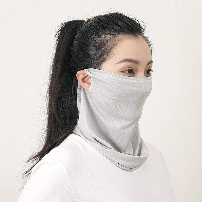 Ice Silk UV-Protective Sports Mask – Breathable Mesh Scarf for Outdoor Activities