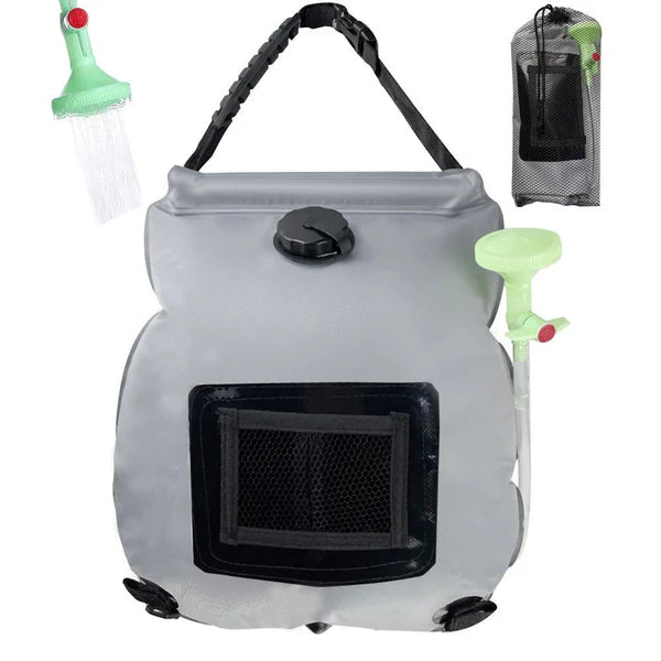 Outdoor Solar Camping Shower Bag – 20L Portable Water Storage