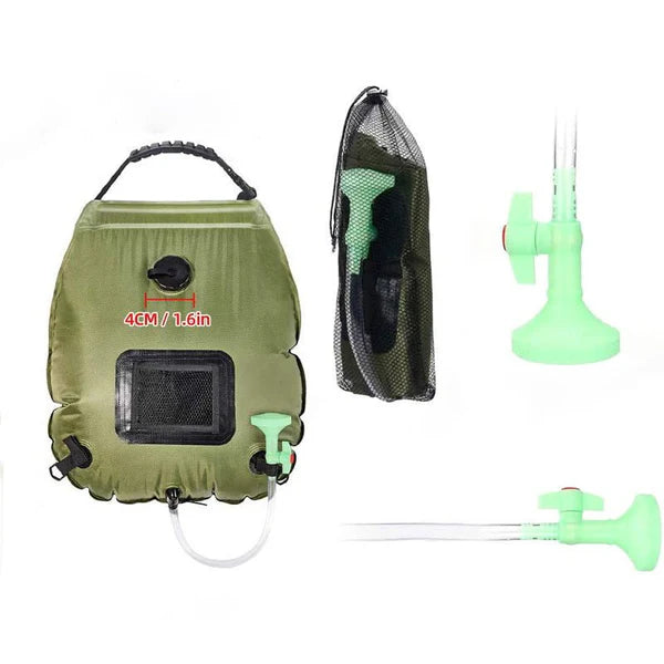Outdoor Solar Camping Shower Bag – 20L Portable Water Storage