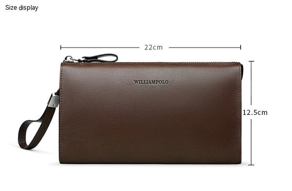 Men’s Genuine Leather Clutch Bag – Business & Casual