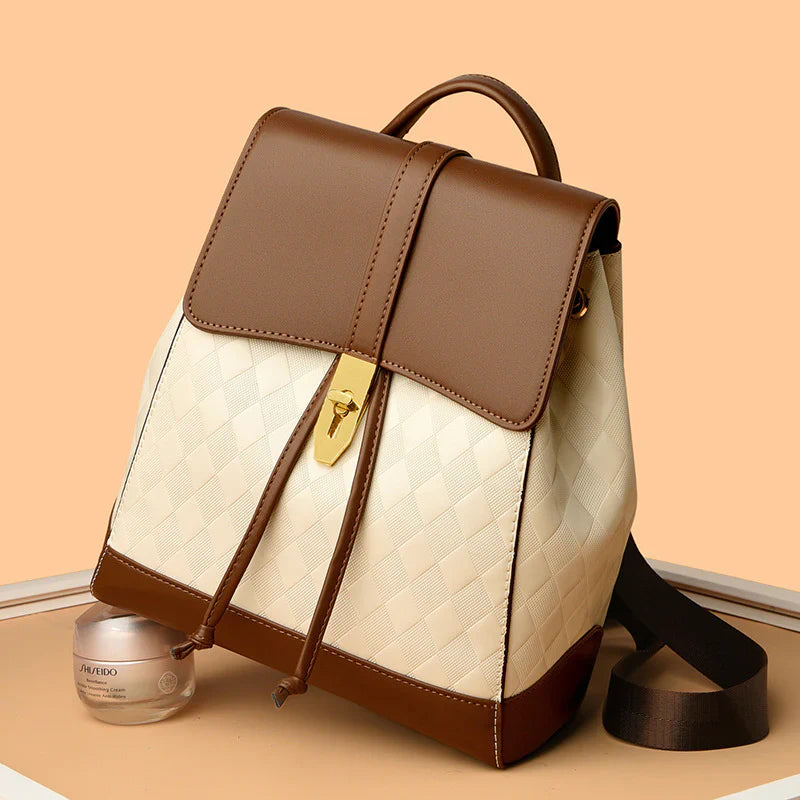 Textured Pattern Buckle Backpacks – Stylish Drawstring Casual Bags