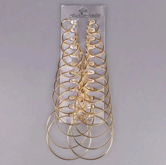 12 Pairs Dangle Earrings – Crystal Pendant Set with Gift Box