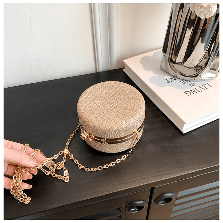 Women's Fashion Rhinestone-Encrusted Chain Shoulder Messenger Bag
