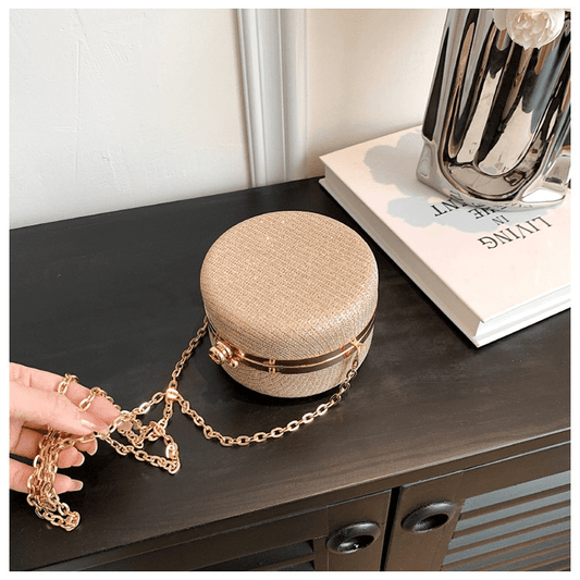 Women's Fashion Rhinestone-Encrusted Chain Shoulder Messenger Bag