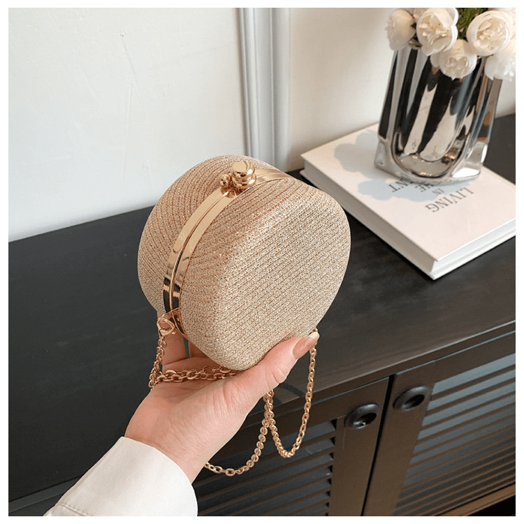 Women's Fashion Rhinestone-Encrusted Chain Shoulder Messenger Bag