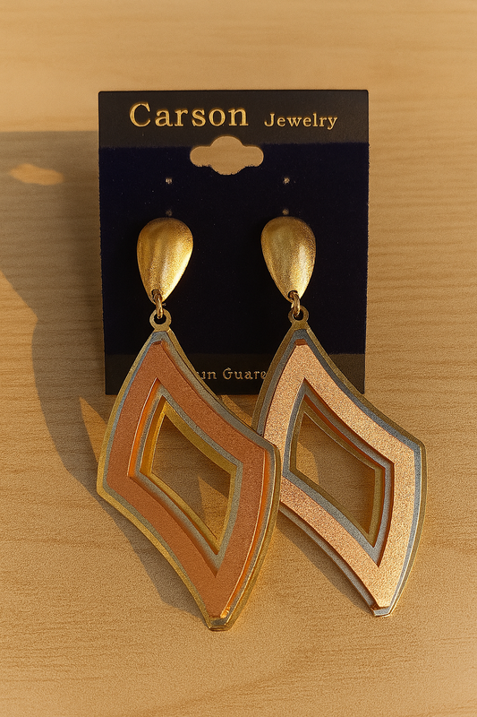 Carson Designer Earrings – Bold Geometric Statement Fashion Jewelry