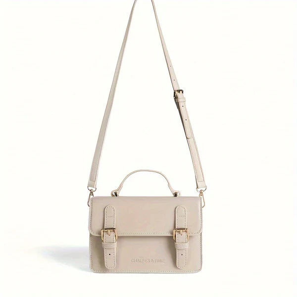 Leather Handbag – Vintage-Inspired Structured Mini Satchel